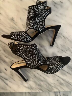 I.N.C. black with silver studs heels